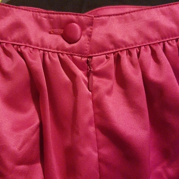 Hartstrings girls size 12 pink satiny lined skirt 3 layers - Picture 2 of 4